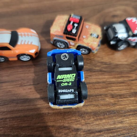 Nano Speed Mini Pull Back Cars Lot Of 6 Racing Toys 1 Inch - Picture 4 of 5